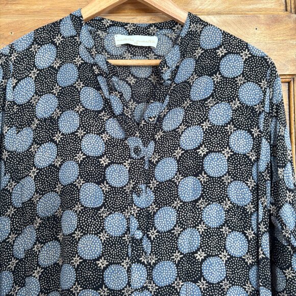 Natalie Martin Isobel Dress in Black Geometric Pattern - XS - Picture 3 of 6